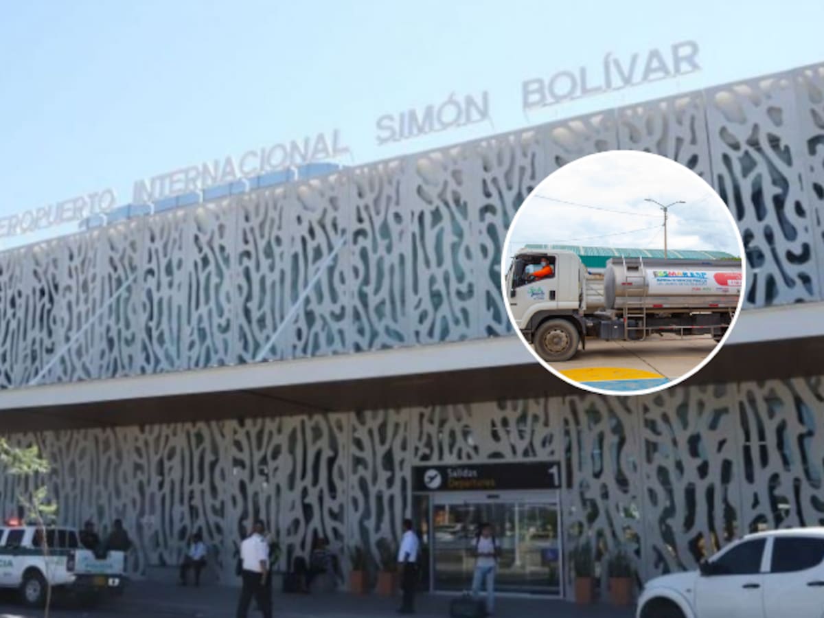 Crisis de agua llega al aeropuerto de Santa Marta: activan cuatro carrotanques diarios