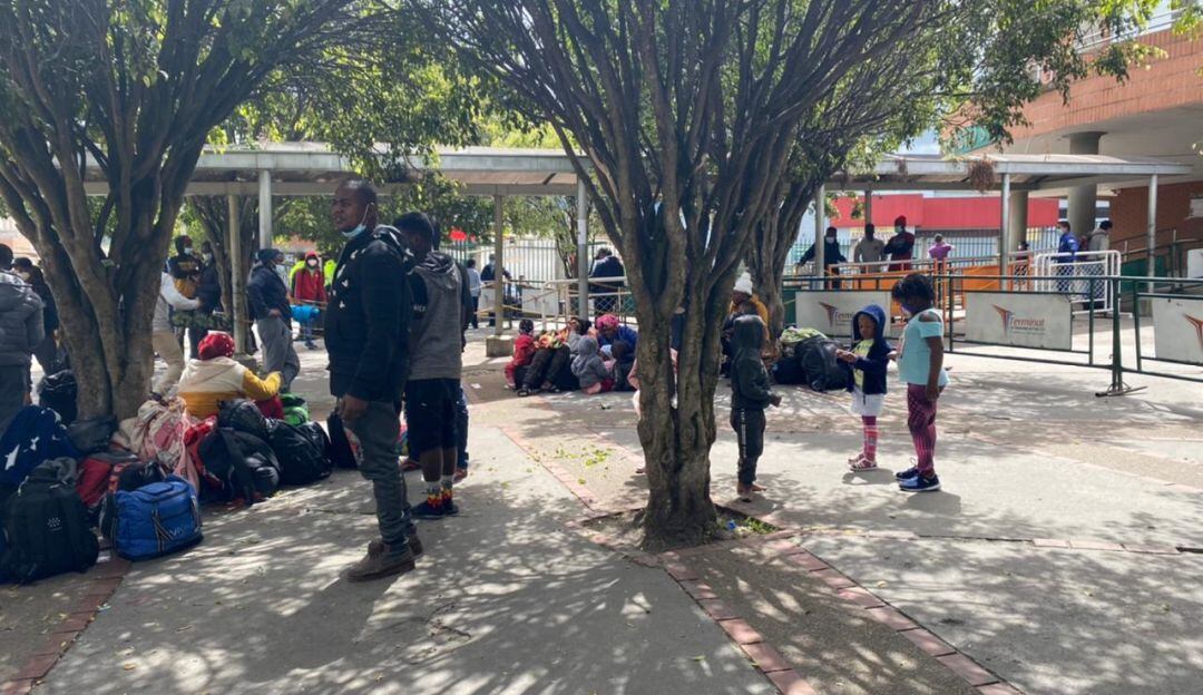 Migrantes haitianos en Pasto 