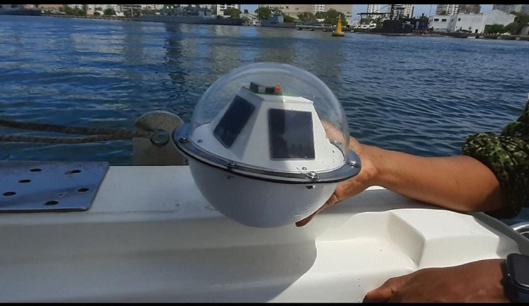 Es una esfera que permite medir el trayecto de un buque perdido, teniendo en cuenta el recorrido de la corriente del mar
