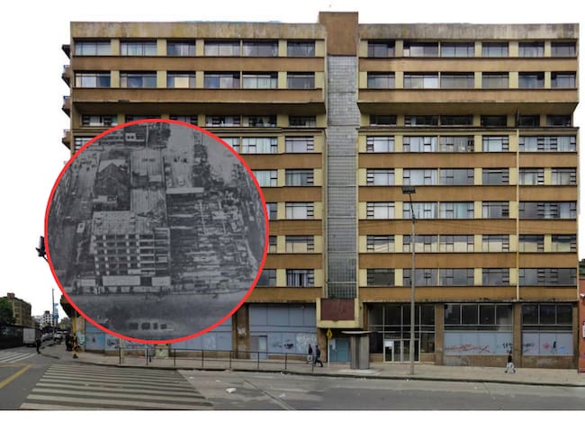 Edificio movido en Bogotá (Instituto Distrital de Patrimonio Cultural - revista Anales de Ingeniería, 1975)