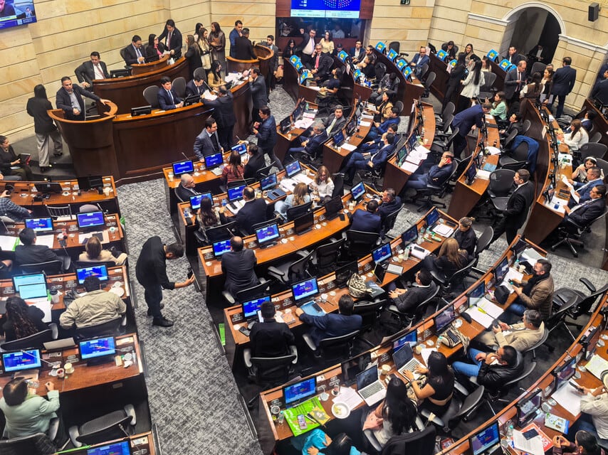 Plenaria del Senado. Foto: Colprensa