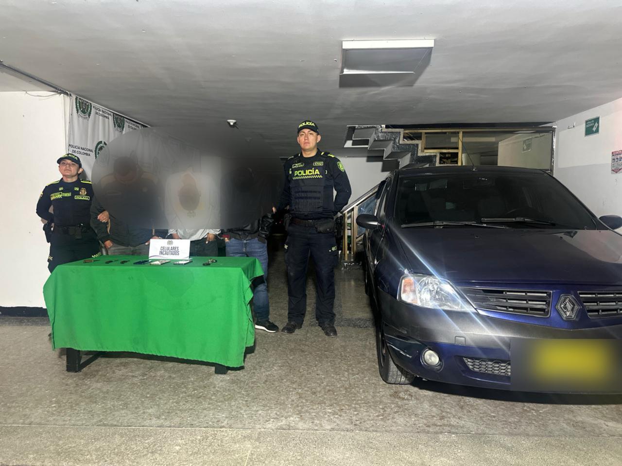 Delincuentes capturados en el sur de la ciudad.