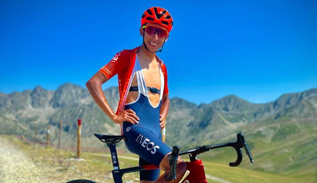 Egan Bernal en entrenamiento