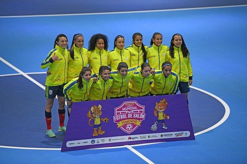 Selección Colombia Femenina de Futsal en el Mundial / Foto: Indeportes Cundinamarca