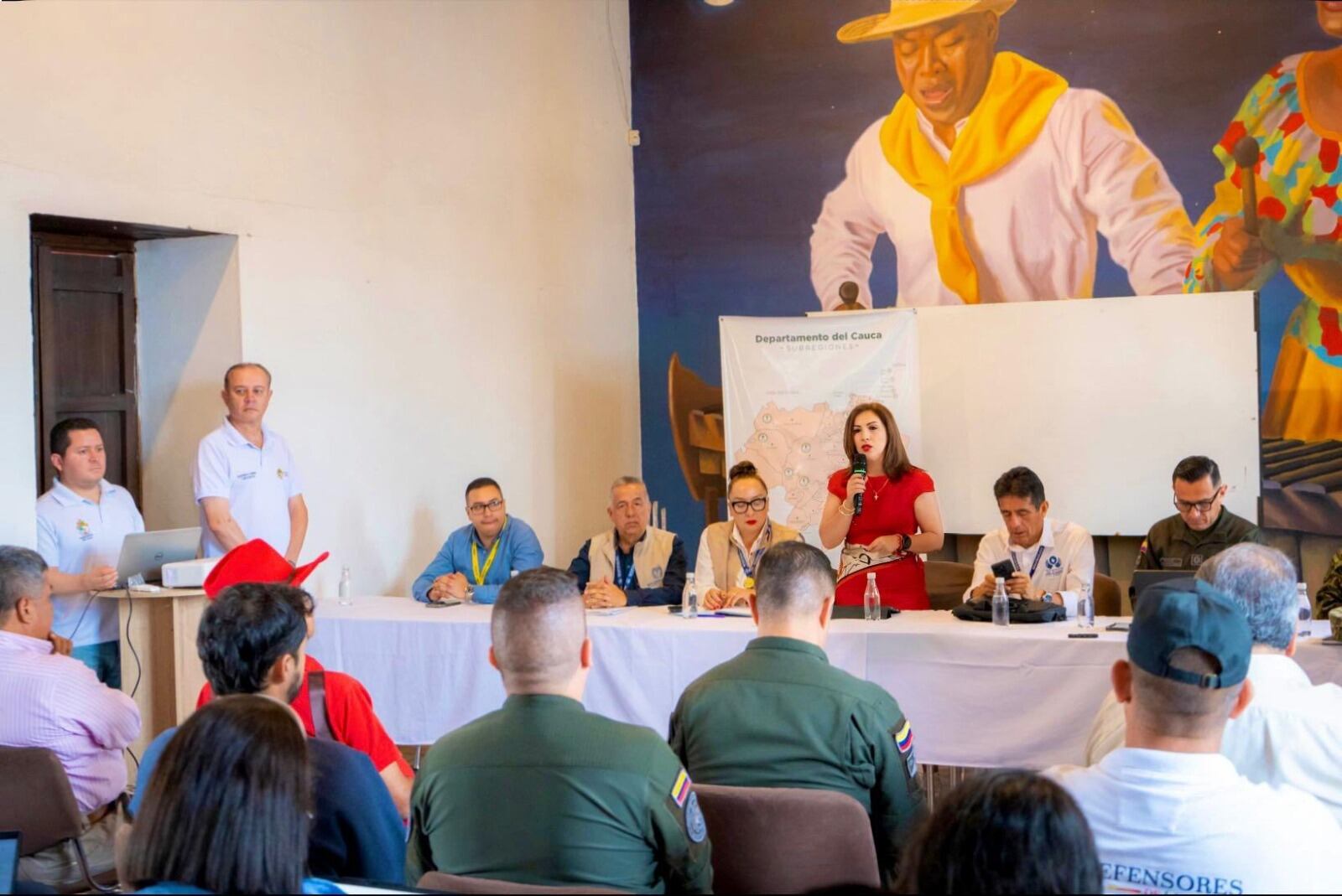 Décima Novena Sesión de la Comisión para la Coordinación y Seguimiento de los Procesos Electorales en Cauca. Crédito: Gobernación del Cauca.