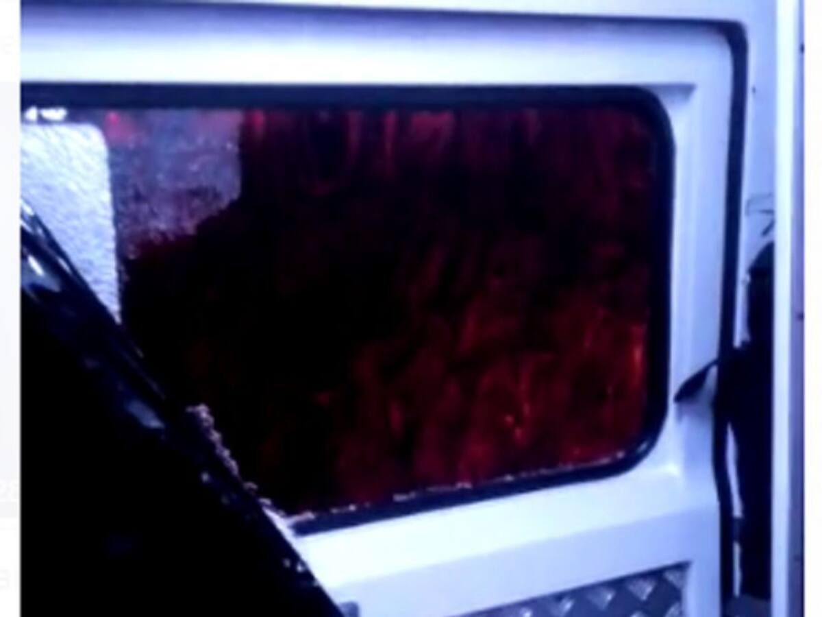 Agreden con piedras a los bomberos del municipio de Caldas, Antioquia