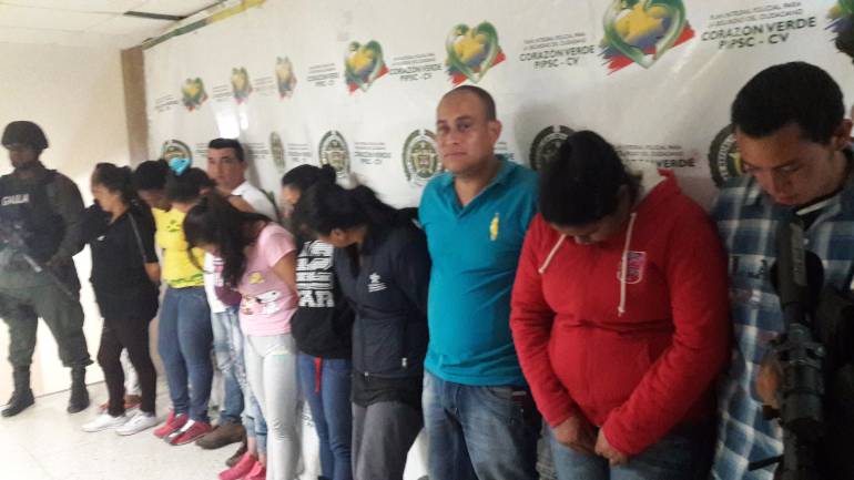 Operativo de captura de banda delincuencial.