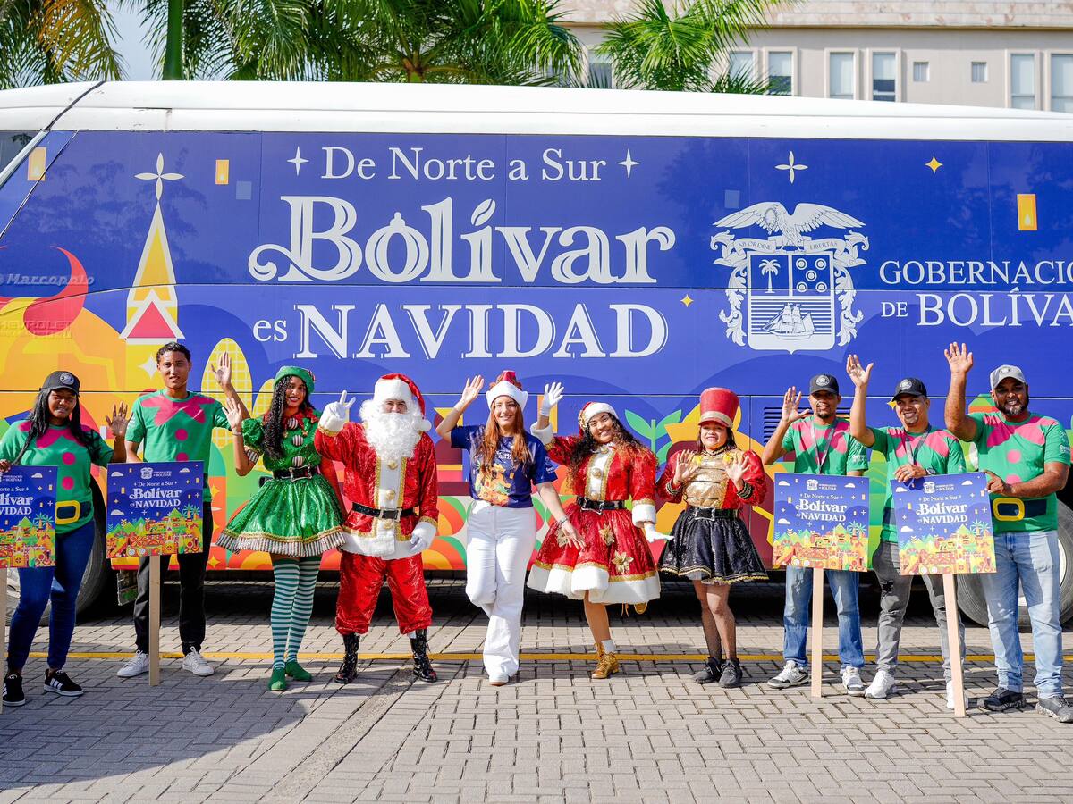 Este domingo inician las caravanas navideñas de la Gobernación de Bolívar