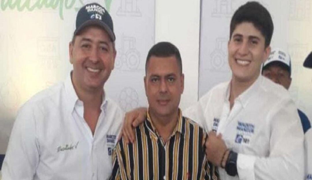 Marcos Daniel Pineda, Arístides Agámez Pineda y Wadith Manzur Imbett.