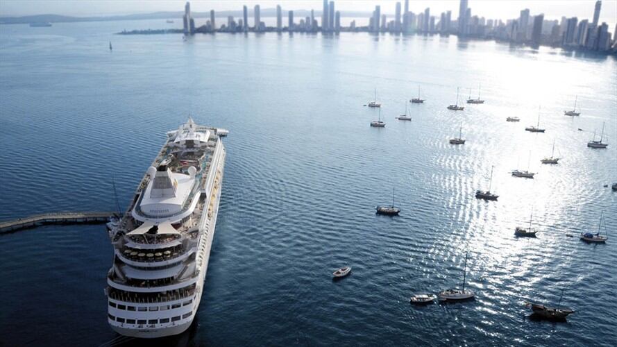 El Puerto de Cartagena anunció que la actividad de cruceros se intensifica por estos días de Navidad y Año Nuevo. Foto: Sociedad Portuaria Cartagena