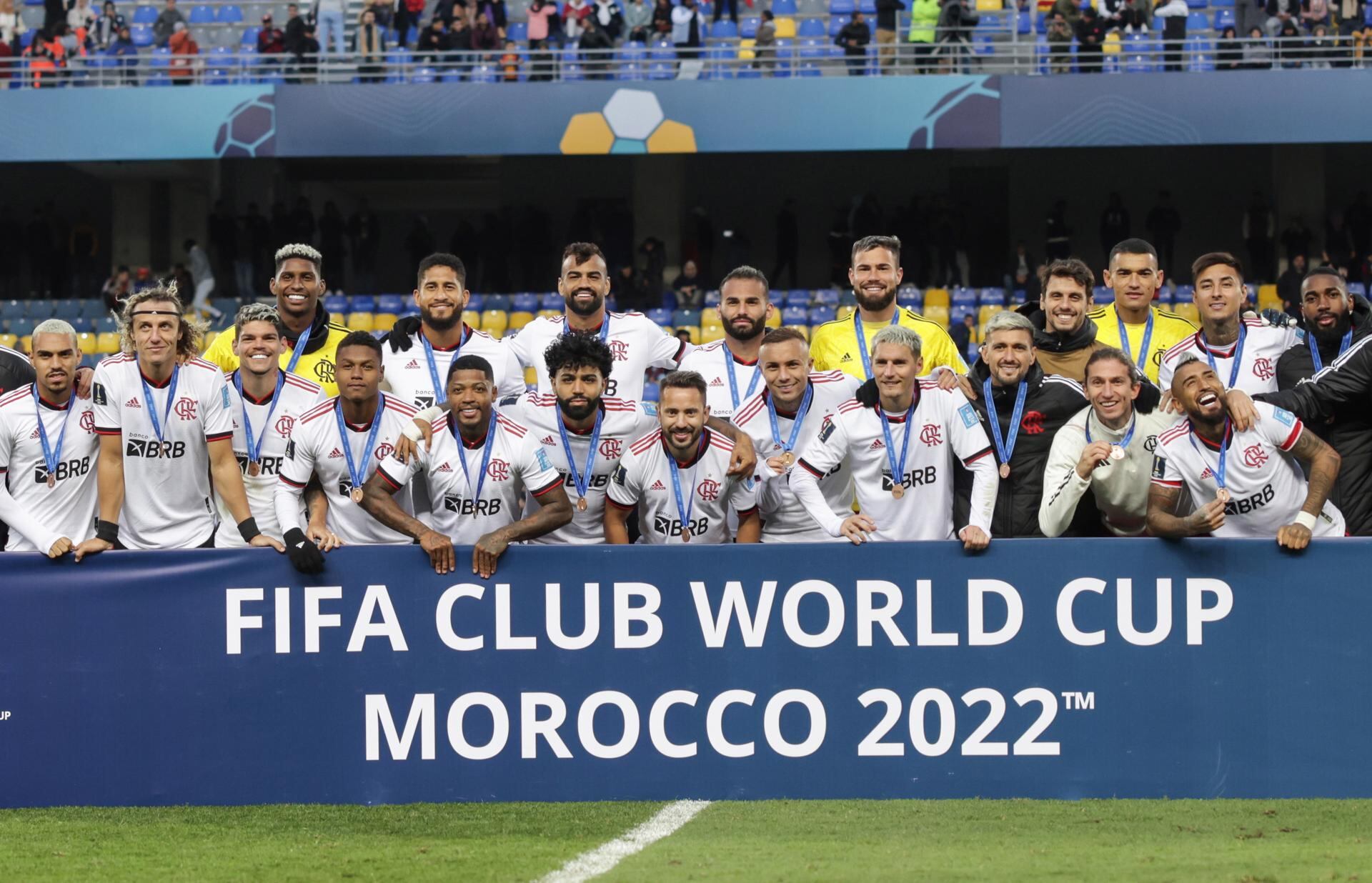 Los jugadores de Flamengo festejan el tercer puesto del Mundial de Clubes / EFE