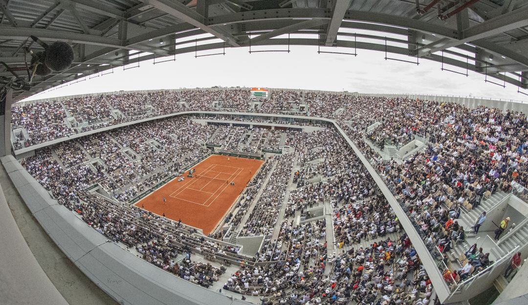 Estadio Philippe Chatrier, escenario principal de Roland Garros. 