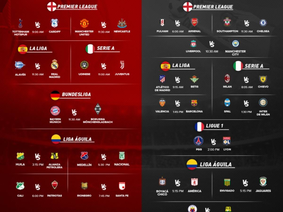 Fútbol y más fútbol: los mejores partidos de este fin de semana