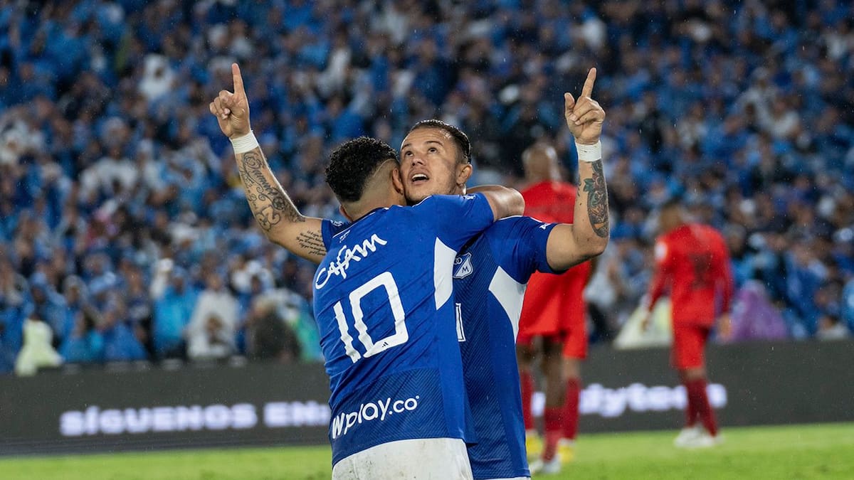 Leonardo Castro guía a Millonarios al triunfo ante el América en un partidazo en El Campín