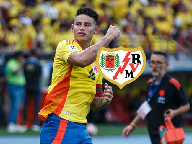 James Rodríguez en Selección Colombia y Rayo Vallecano / Getty Images