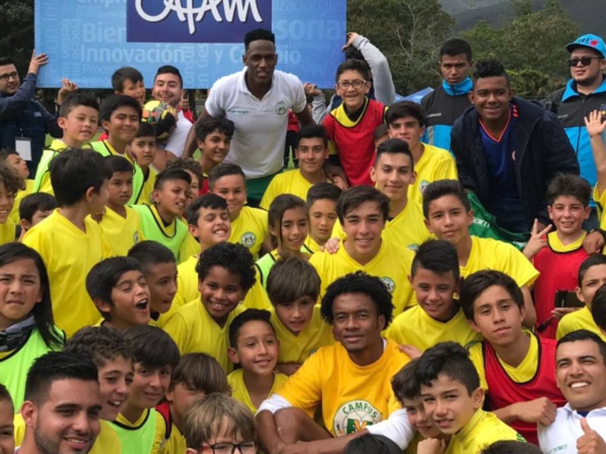 Mina celebró el primer campus deportivo de su Fundación junto a Cuadrado