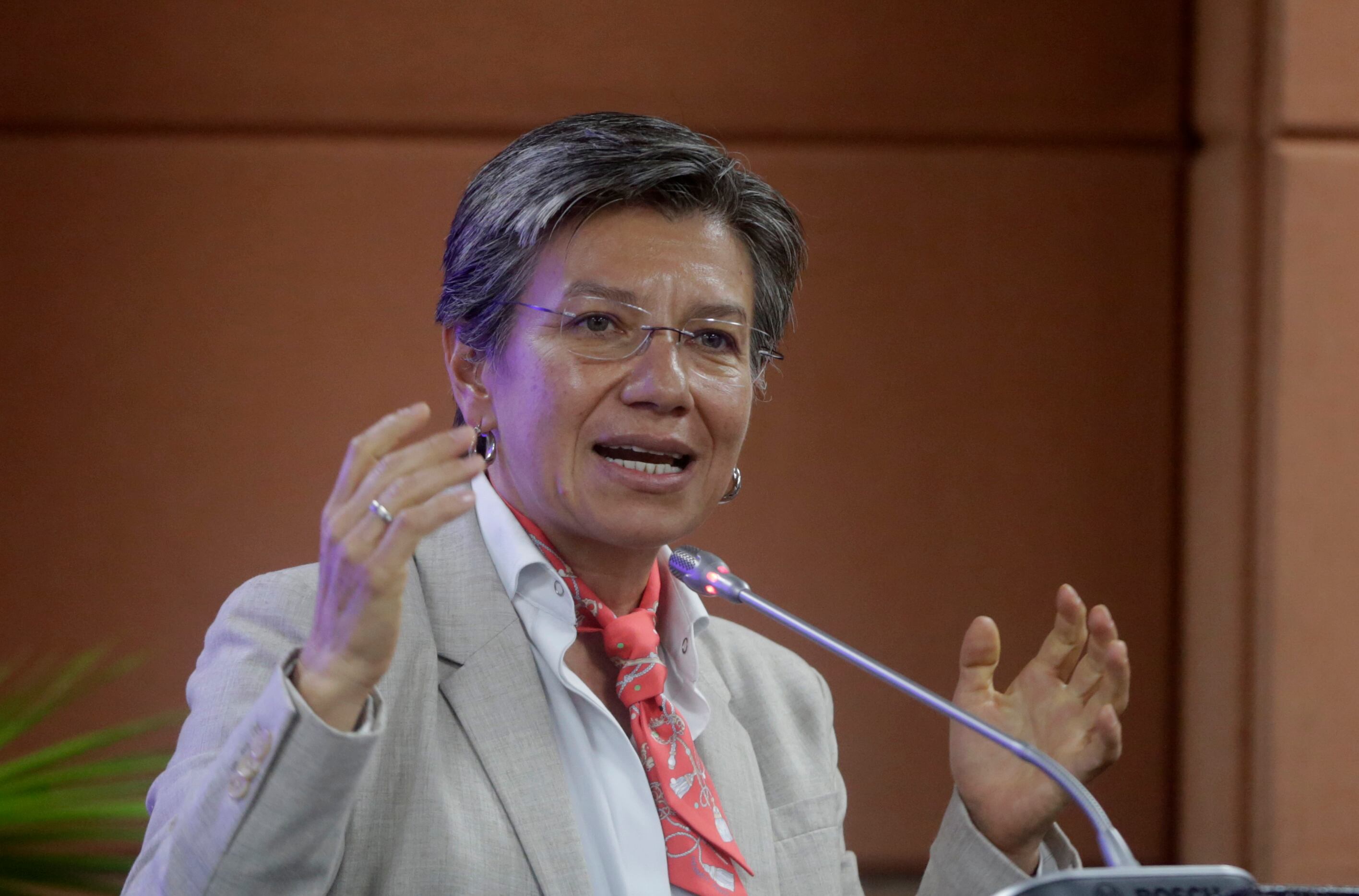 Alcaldesa de Bogotá, Claudia López. Cortesía: EFE/Ricardo Maldonado Rozo