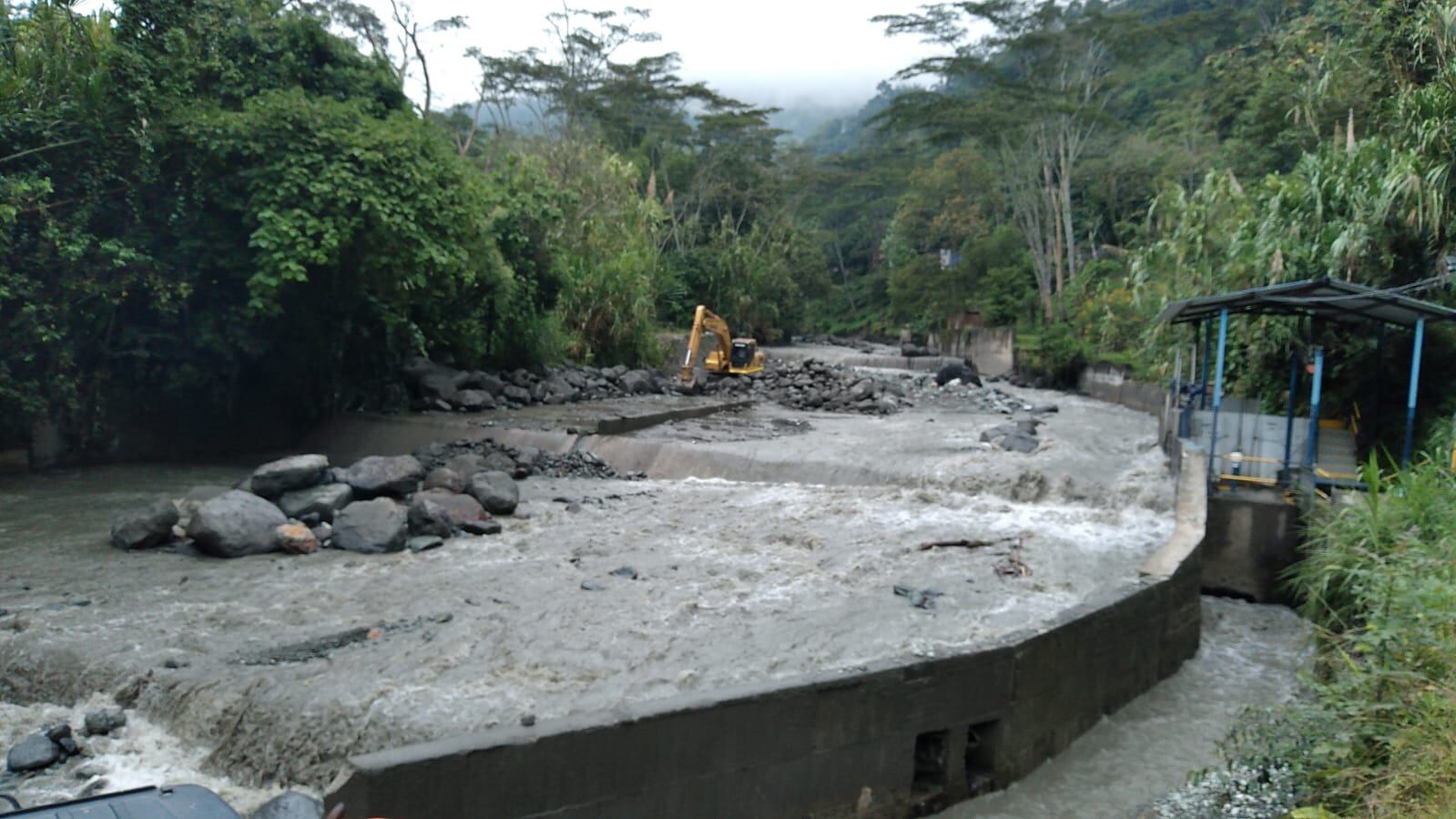 Bocatoma del río Combeima de Ibagué