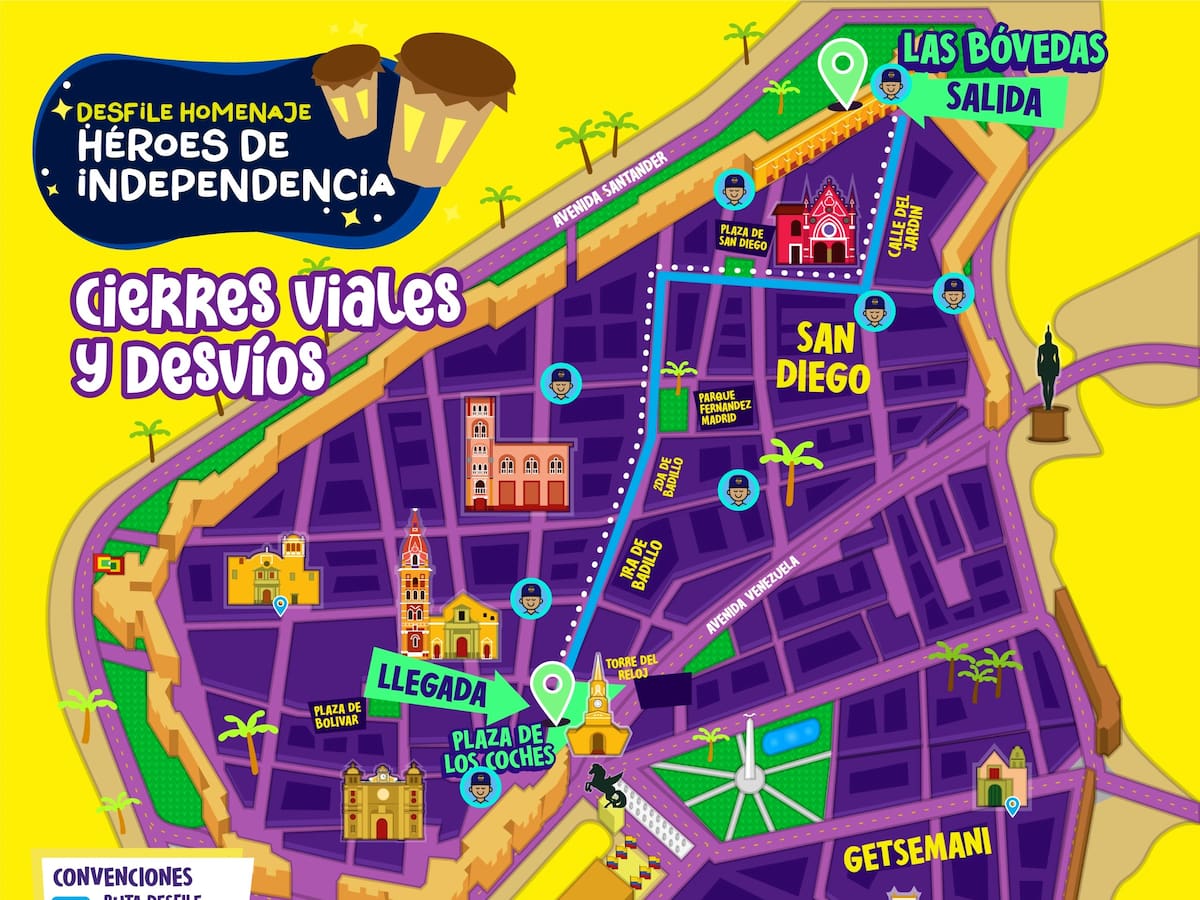 Este miércoles Desfile Homenaje a los Héroes de Independencia en el Centro Histórico