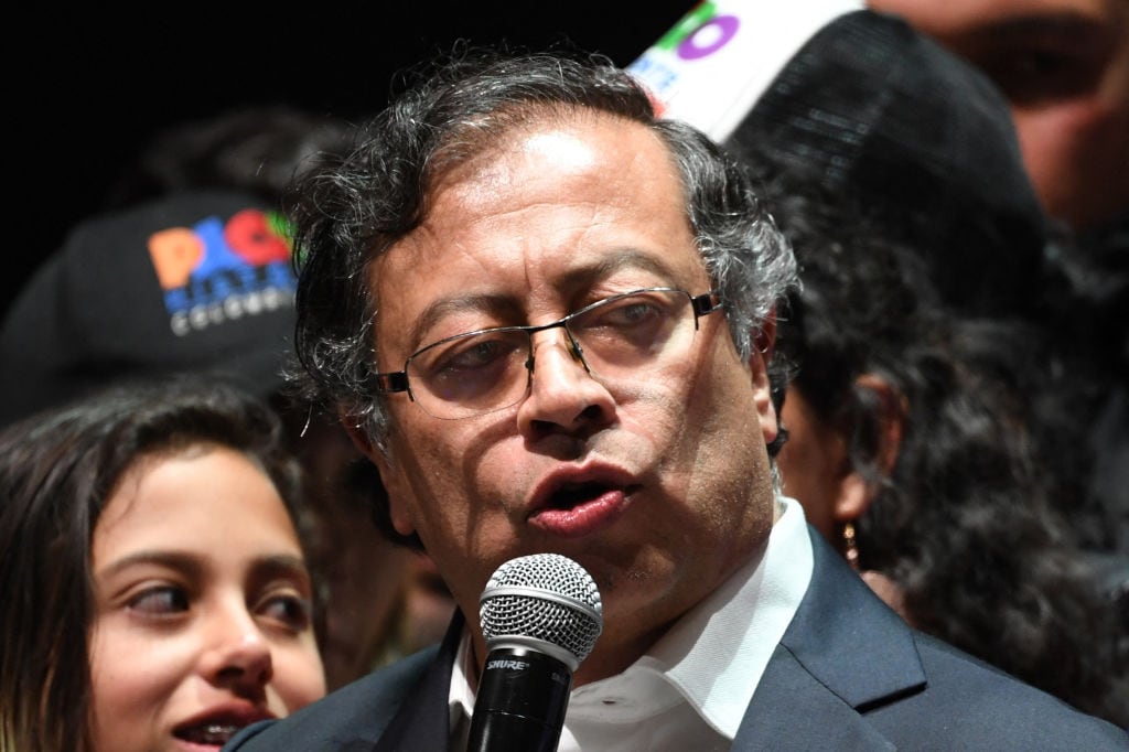 Gustavo Petro, presidente electo de Colombia. Foto: Daniel Muñoz/AFP vía Getty Images