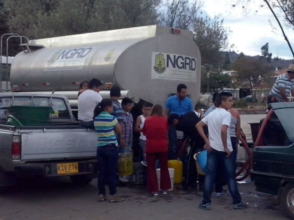 Emergencia por desabastecimiento de agua en Chiquinquirá afecta a más de 70.000 personas