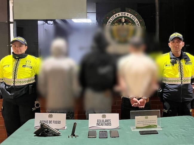 Captura en Bosa. Foto. Policía Metropolitana de Bogotá.