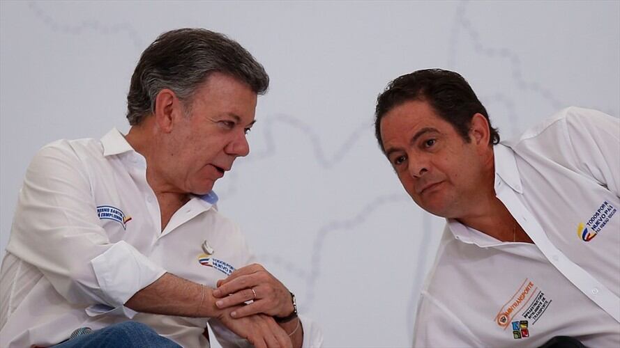 Germán Vargas Lleras y Juan Manuel Santos. Foto: Colprensa