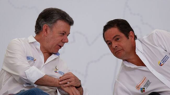 Germán Vargas Lleras y Juan Manuel Santos. Foto: Colprensa