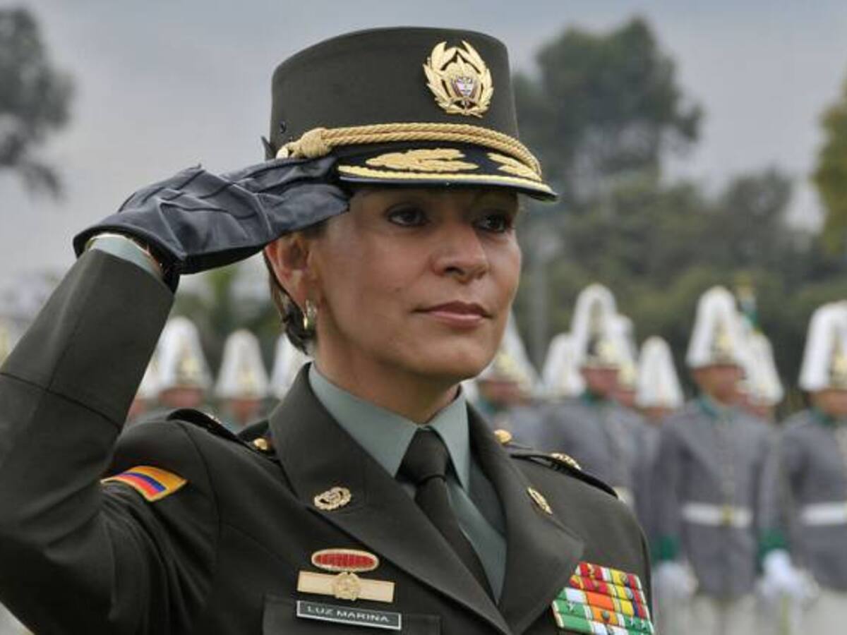 General Luz Marina Bustos, subdirectora de la Policía Nacional, pidió la baja