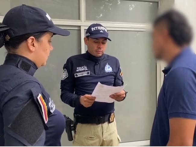 Alias "Dios" fue puesto a disposición de la Fiscalía, que ahora adelanta los trámites para su extradición a Perú. Foto: Cortesía.