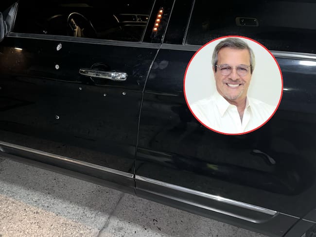 El carro del candidato recibió cerca de 11 disparos de arma de fuego: (Foto: Redes/Caracol Radio)