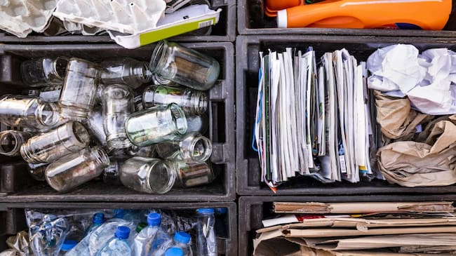 La organización y distribución del material reciclaje se hace desde casa.