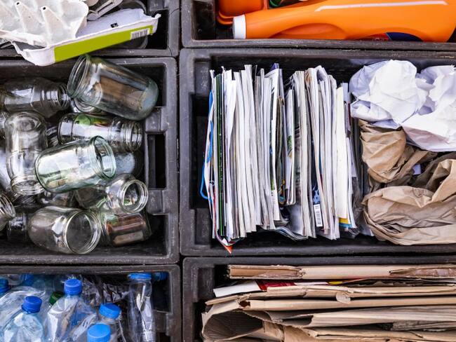 La organización y distribución del material reciclaje se hace desde casa.
