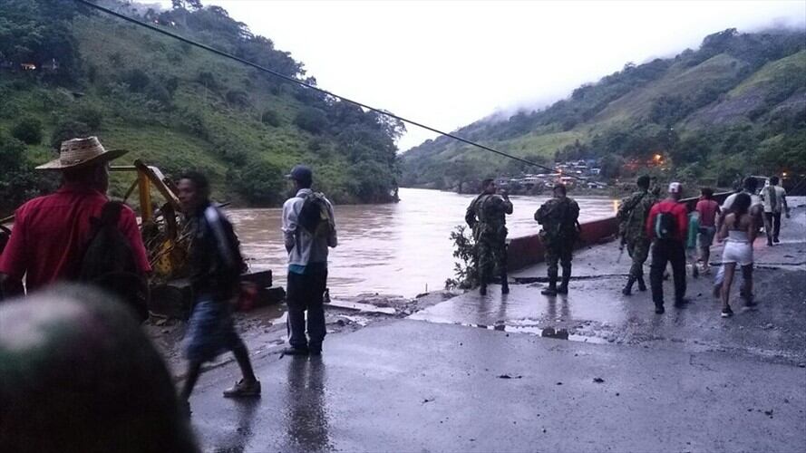 Hay alerta naranja en varias poblaciones del sur de Bolívar como consecuencia de la emergencia por Hidroituango. Foto: Colprensa