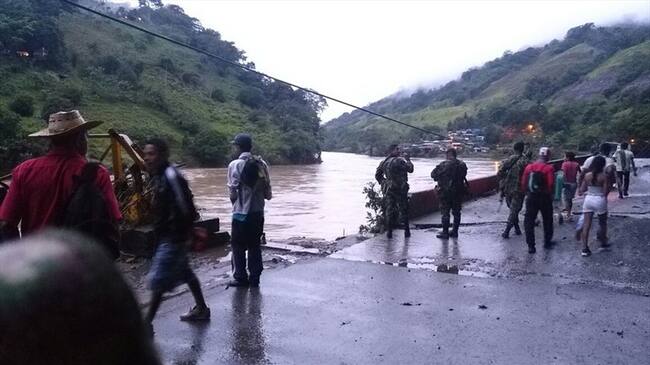 Hay alerta naranja en varias poblaciones del sur de Bolívar como consecuencia de la emergencia por Hidroituango. Foto: Colprensa