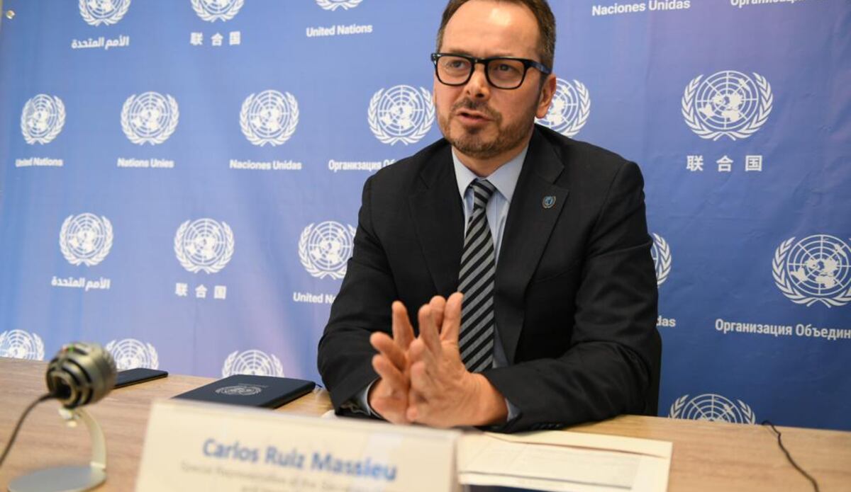 El jefe de la Misión de Verificación de la ONU en Colombia Carlos Ruiz Massieu. Cortesía