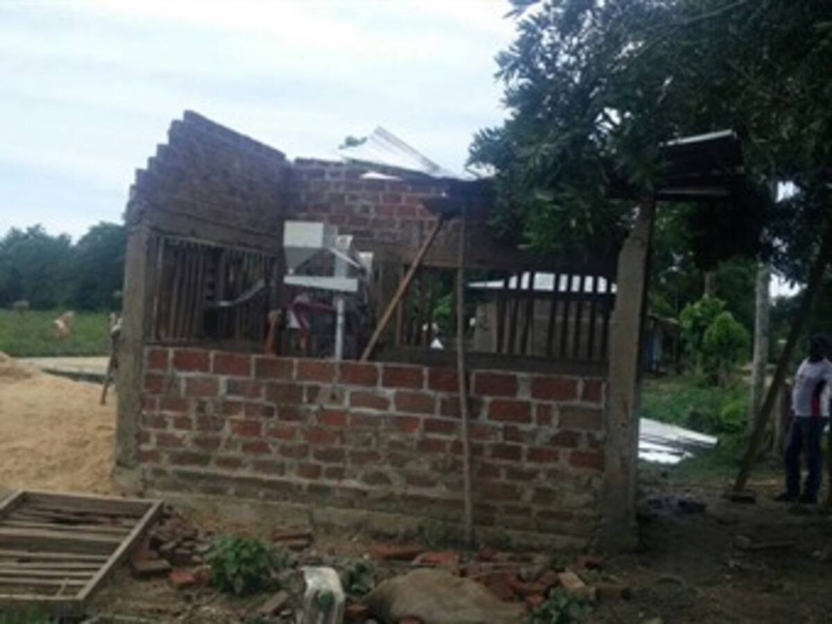 Vendaval destecha más de 100 viviendas en La Mojana sucreña