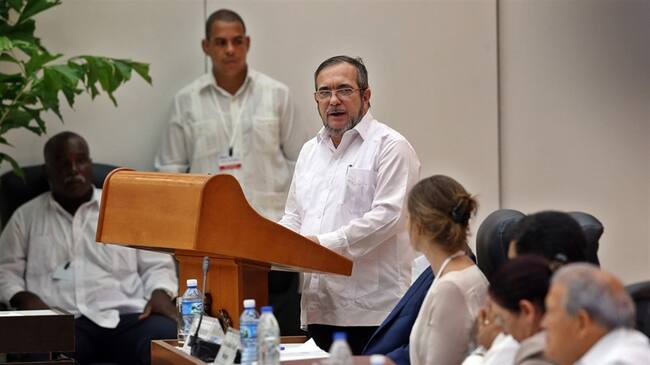 El líder de las Farc, Rodrigo Londoño Echeverri, alias "Timochenko" . Foto: Agencia EFE