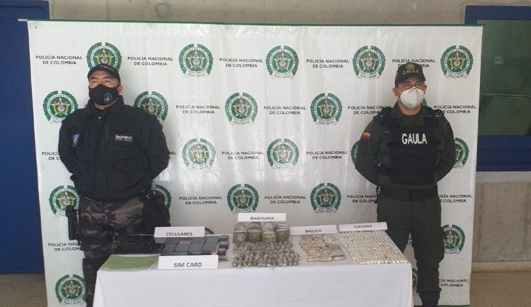 Elementos decomisados cárcel de Picaleña Ibagué