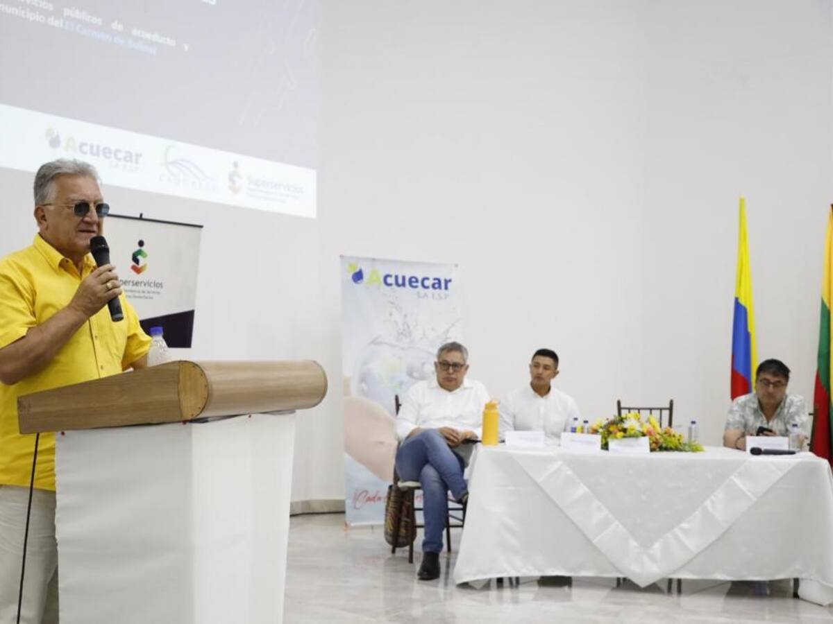 Gobierno inició plan para recuperar empresa de acueducto y alcantarillado en El Carmen