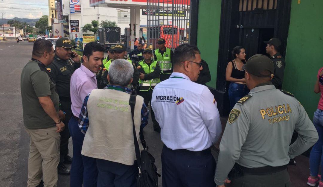 Operativo en el parque Galarza de Ibagué