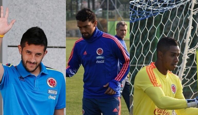 Camilo Vargas, Abel Aguilar y José Fernando Cuadrado