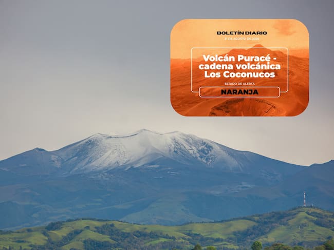 Imagen tomada de Getty Imagenes (Crédito: Jhampier Giron) // Boletín tomado de X (Crédito: Servicio Geológico de Colombia)