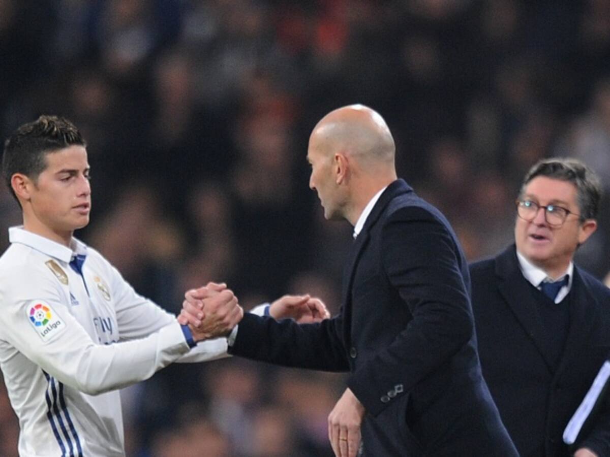James va a estar motivado por él, no por mí: Zinedine Zidane