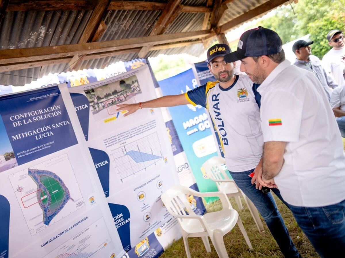 Anuncian obras en corregimiento de Santa Lucía para mitigar erosión en el Río Magdalena