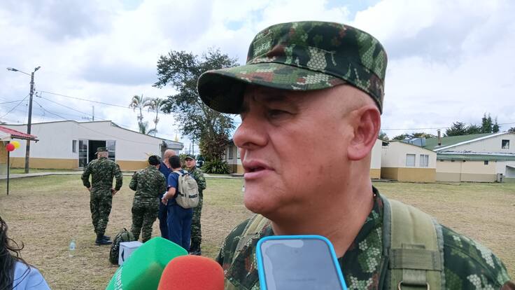 El general José Bertulfo Soto Sánchez, comandante de la Quinta División del Ejército