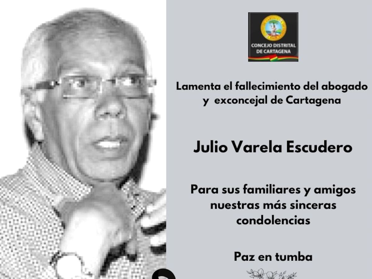 Falleció el exconcejal de Cartagena y abogado Julio Varela Escudero