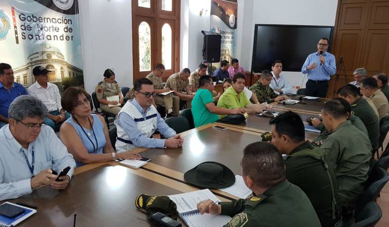 Reunión entre autoridades y campesinos del Catatumbo