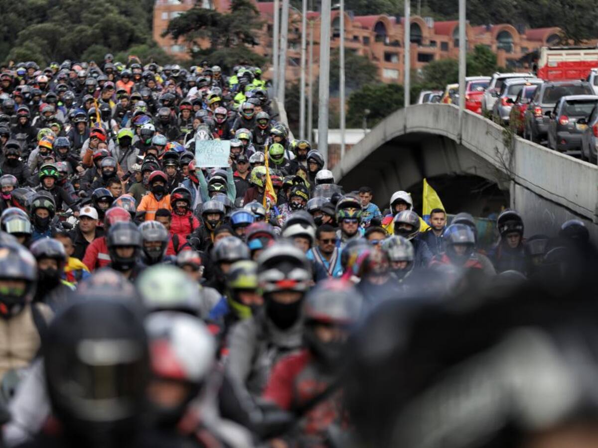 Paro de motos hoy en Bogotá: así avanza la movilidad en la ciudad