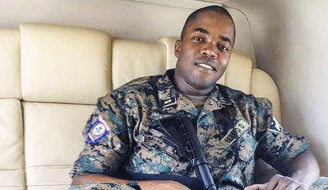 El comisario Dimitri Hérard, de la Unidad de Seguridad General del Palacio Nacional (USGPN).